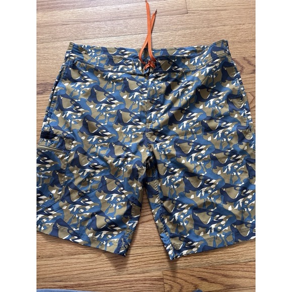 Grundens Other - GRUNDENS Board‎ Shorts - Fish Head Butternut Camo UPF 50 Quick Dry